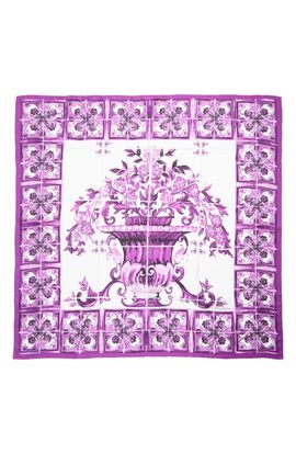 Dolce&Gabbana Dolce&Gabbana Mediterraneo Square Silk Scarf