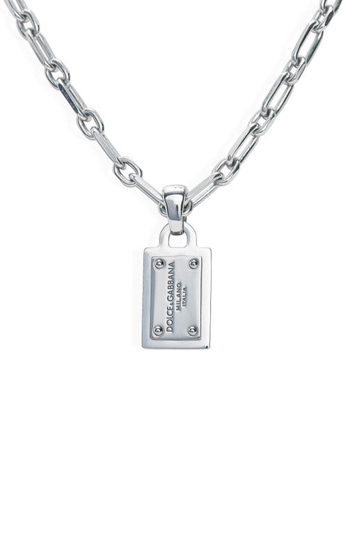 Dolce&Gabbana Dolce&Gabbana Men's Logo Pendant Necklace