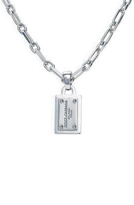 Dolce&Gabbana Dolce&Gabbana Men's Logo Pendant Necklace