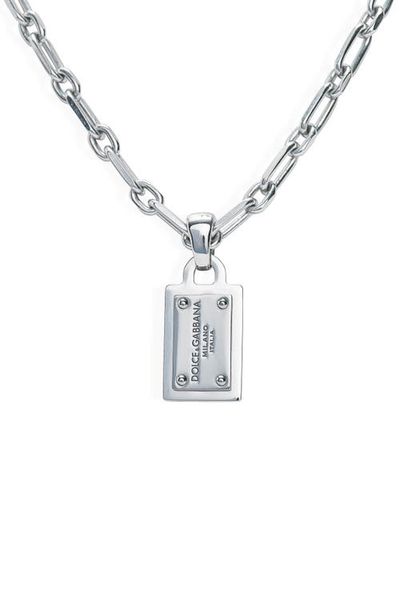 Dolce&Gabbana Dolce&Gabbana Men's Logo Pendant Necklace