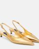 Dolce&Gabbana Dolce&Gabbana Metallic patent leather slingback pumps - 1