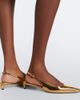 Dolce&Gabbana Dolce&Gabbana Metallic patent leather slingback pumps - 2