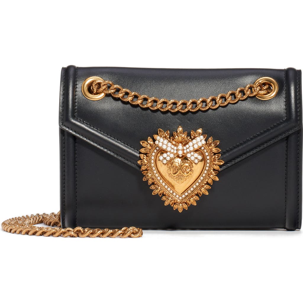 Dolce&Gabbana Dolce&Gabbana Micro Devotion Leather Crossbody Bag