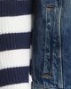 Dolce&Gabbana Dolce&Gabbana Mixed Media Stripe Wool & Cotton Denim Cardigan Jacket - 5