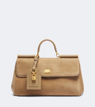 Dolce&Gabbana Dolce&Gabbana My Sicily Medium suede top-handle bag
