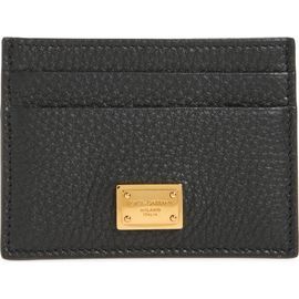 Dolce&Gabbana Dolce&Gabbana Nameplate Calfskin Leather Card Holder