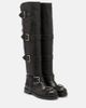 Dolce&Gabbana Dolce&Gabbana Over-the-knee leather biker boots - 1