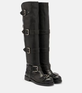 Dolce&Gabbana Dolce&Gabbana Over-the-knee leather biker boots