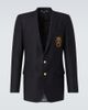 Dolce&Gabbana Dolce&Gabbana Patch-appliqué wool and silk blazer - 1