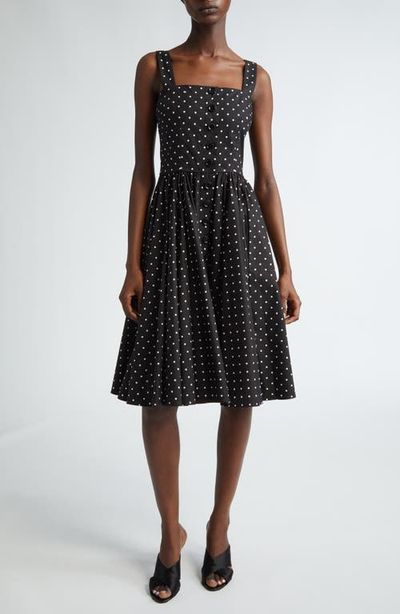 Dolce&Gabbana Dolce&Gabbana Polka Dot Cotton Poplin Sundress