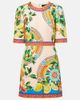 Dolce&Gabbana Dolce&Gabbana Printed cotton-blend minidress - 1