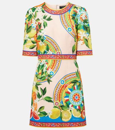 Dolce&Gabbana Dolce&Gabbana Printed cotton-blend minidress
