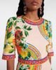 Dolce&Gabbana Dolce&Gabbana Printed cotton-blend minidress - 4