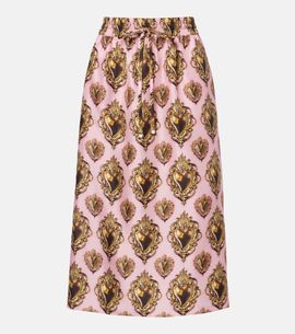 Dolce&Gabbana Dolce&Gabbana Printed silk midi skirt