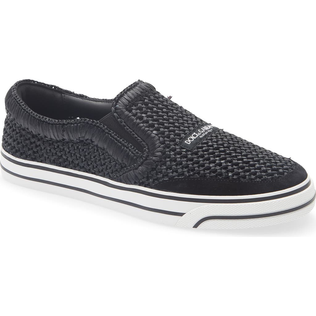 Dolce&Gabbana Dolce&Gabbana Raffia Slip-On Sneaker