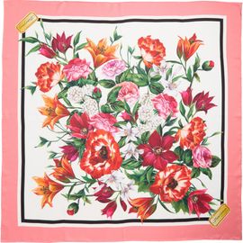 Dolce&Gabbana Dolce&Gabbana Rafia Floral Print Silk Scarf