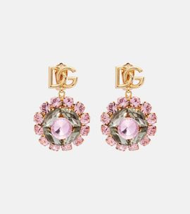 Dolce&Gabbana Dolce&Gabbana Re-Edition DG embellished clip-on earrings