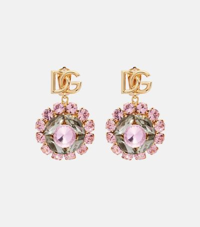 Dolce&Gabbana Dolce&Gabbana Re-Edition DG embellished clip-on earrings