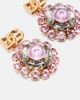 Dolce&Gabbana Dolce&Gabbana Re-Edition DG embellished clip-on earrings - 4