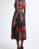 Dolce&Gabbana Dolce&Gabbana Rose Print Cotton Poplin Midi Dress - 2