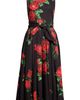 Dolce&Gabbana Dolce&Gabbana Rose Print Cotton Poplin Midi Dress - 5