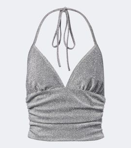 Dolce&Gabbana Dolce&Gabbana Ruched halterneck lamé top