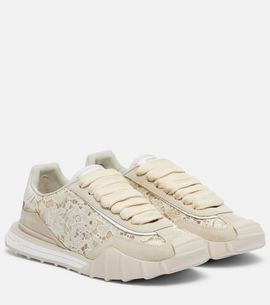 Dolce&Gabbana Dolce&Gabbana Runner suede-trimmed lace sneakers