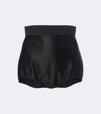 Dolce&Gabbana Dolce&Gabbana Scalloped satin micro shorts