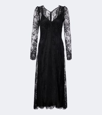 Dolce&Gabbana Dolce&Gabbana Semi-sheer chantilly lace midi dress