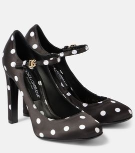 Dolce&Gabbana Dolce&Gabbana Sharon polka-dot satin Mary Jane pumps
