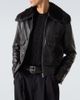Dolce&Gabbana Dolce&Gabbana Shearling-trimmed leather jacket - 5