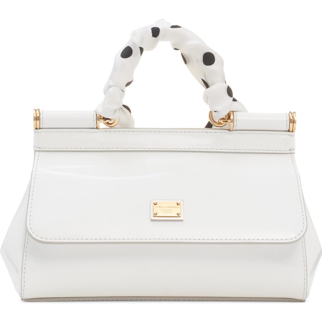 Dolce&Gabbana Dolce&Gabbana Sicily East/West Leather Satchel with Scarf