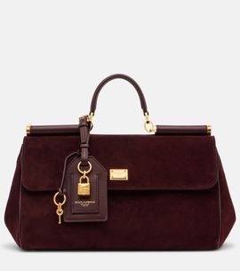 Dolce&Gabbana Dolce&Gabbana Sicily Medium suede top-handle bag
