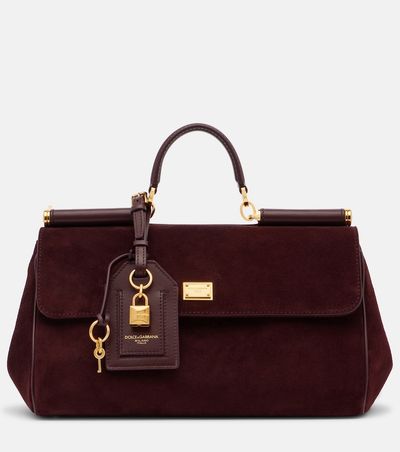 Dolce&Gabbana Dolce&Gabbana Sicily Medium suede top-handle bag