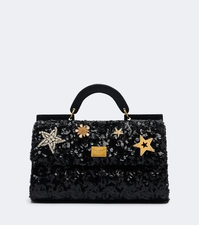Dolce&Gabbana Dolce&Gabbana Sicily Mini sequined top-handle bag