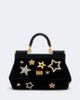 Dolce&Gabbana Dolce&Gabbana Sicily Small velvet top-handle bag - 1
