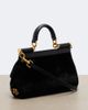 Dolce&Gabbana Dolce&Gabbana Sicily Small velvet top-handle bag - 4