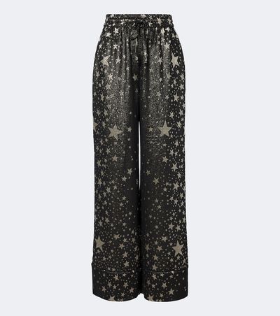 Dolce&Gabbana Dolce&Gabbana Silk-blend jacquard lamé wide-leg pants