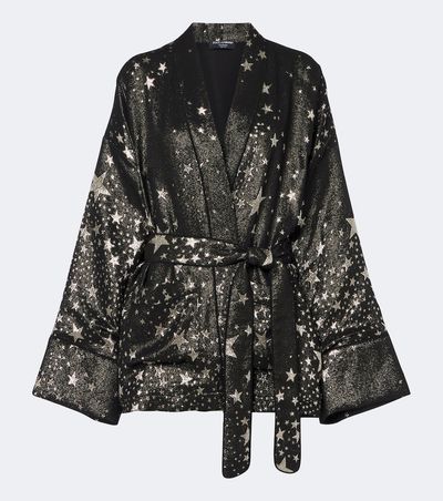 Dolce&Gabbana Dolce&Gabbana Silk-blend jacquard lamé wrap top