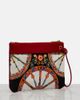 Dolce&Gabbana Dolce&Gabbana Small printed leather-trimmed canvas pouch - 4