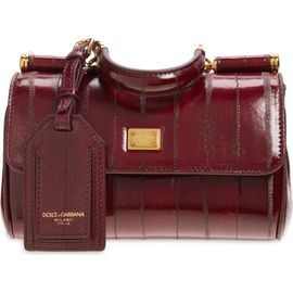 Dolce&Gabbana Dolce&Gabbana Small Sicily Anguilla Eel Skin Top Handle Bag