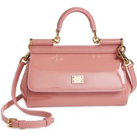 Dolce&Gabbana Dolce&Gabbana Small Sicily Patent Leather Top Handle Bag