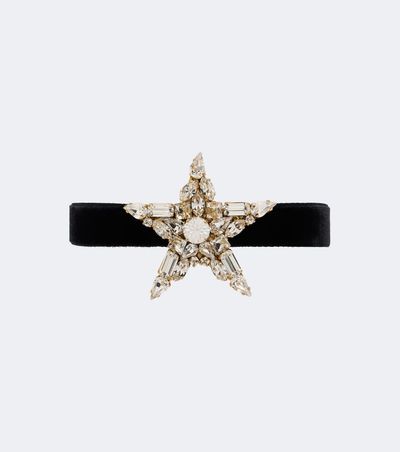 Dolce&Gabbana Dolce&Gabbana Star embellished velvet choker