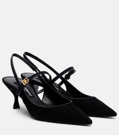 Dolce&Gabbana Dolce&Gabbana Suede slingback pumps