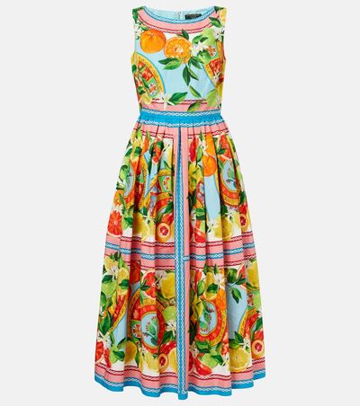 Dolce&Gabbana Dolce&Gabbana Taormina printed cotton midi dress
