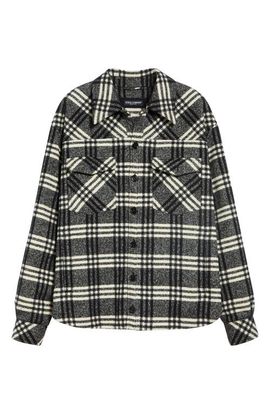Dolce&Gabbana Dolce&Gabbana Tartan Plaid Virgin Wool Blend Shirt Jacket