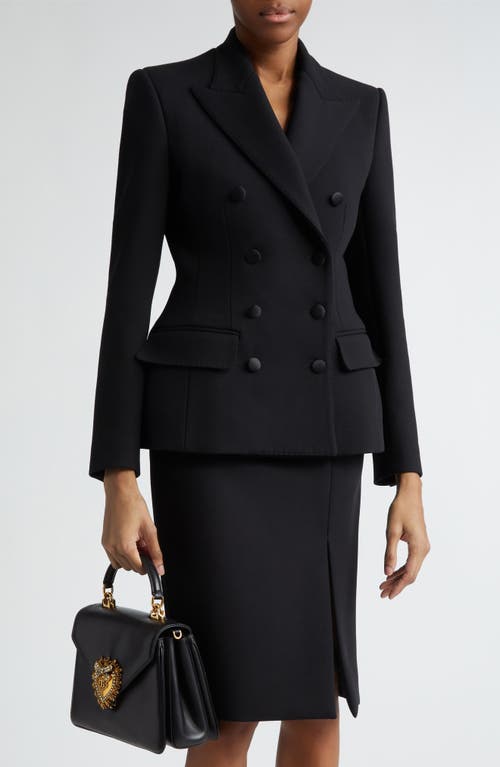 Dolce&Gabbana Dolce&Gabbana Turlington Double Breasted Wool Blend Blazer