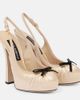 Dolce&Gabbana Dolce&Gabbana Vally satin platform slingback pumps - 1
