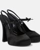Dolce&Gabbana Dolce&Gabbana Vally satin slingback platform pumps - 1