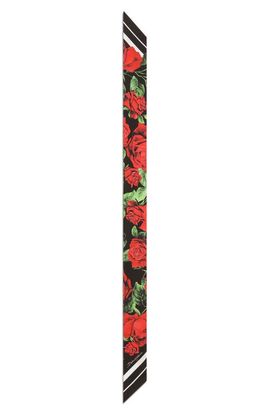 Dolce&Gabbana Dolce&Gabbana Velata Floral Skinny Silk Scarf